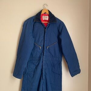 Vintage Walls Blizzard-Pruf Men's Insulated Coveralls Large 42-44 Made in Usa